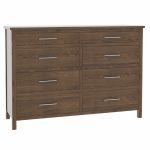 Big Sky 8-Drawer Dresser Red Oak