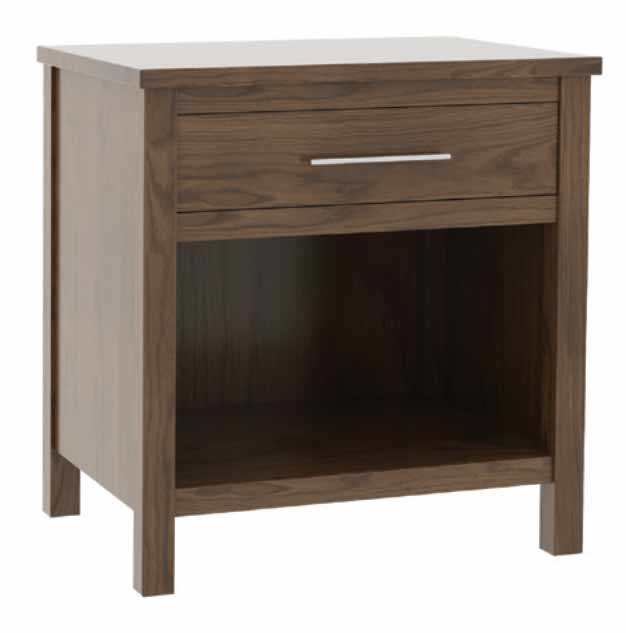 Big Sky 1-Drawer Nightstand Brown Maple
