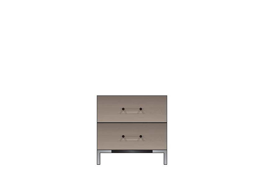 American Modern 24'' Two-Drawer Nightstand