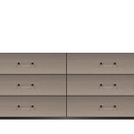 American Modern  72'' Six-Drawer Dresser