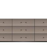 American Modern  84'' Nine-Drawer Dresser