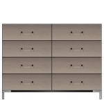 American Modern  56'' Eight-Drawer Dresser