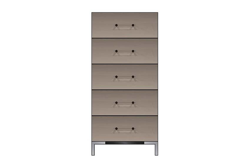 American Modern 24'' Five-Drawer Chest