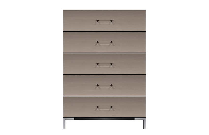 American Modern 36'' Five-Drawer Chest