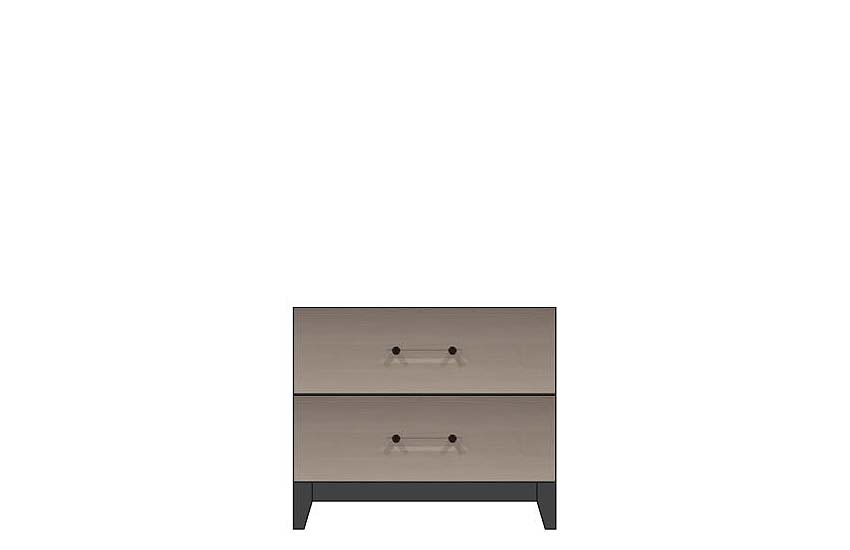 American Modern 28'' Two-Drawer Nightstand