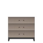 American Modern 36'' Three-Drawer Bedside Chest