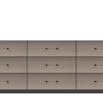 American Modern  84'' Nine-Drawer Dresser