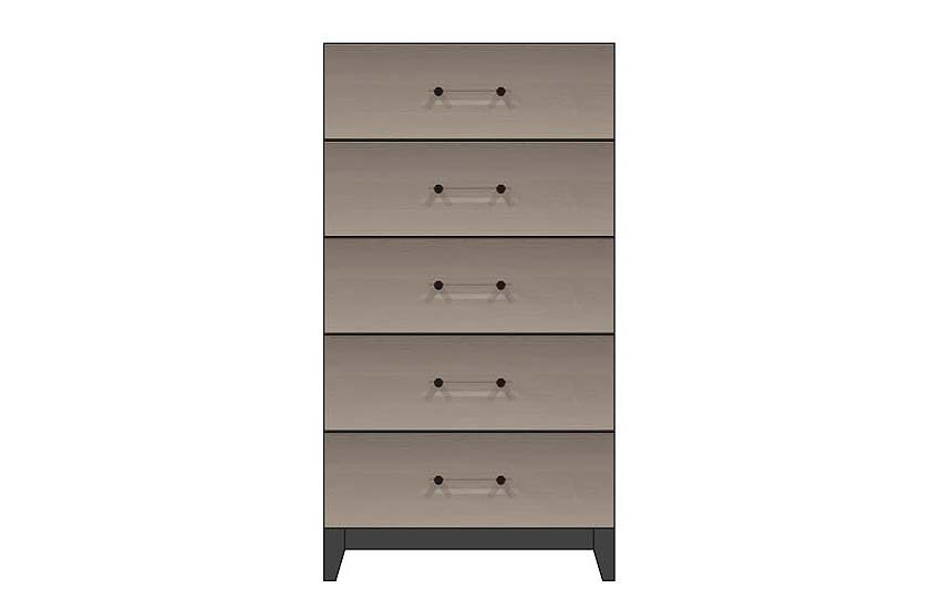 American Modern 28'' Five-Drawer Chest