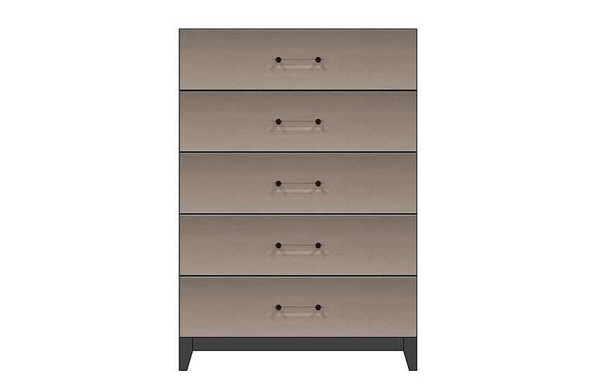 American Modern 36'' Five-Drawer Chest