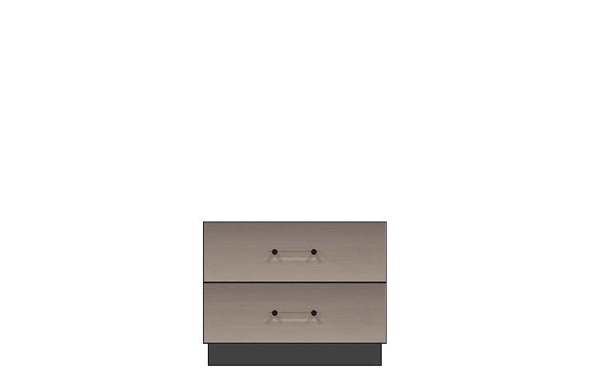 American Modern 28'' Two-Drawer Nightstand