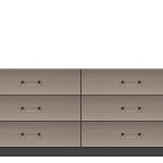 American Modern  72'' Six-Drawer Dresser