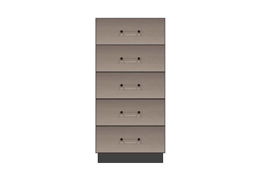 American Modern 24'' Five-Drawer Chest