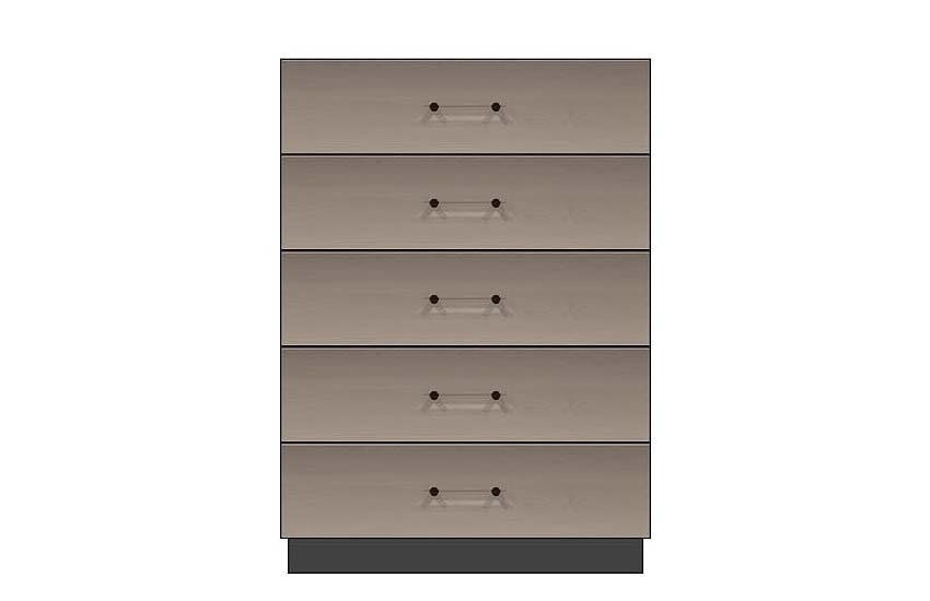 American Modern 36'' Five-Drawer Chest
