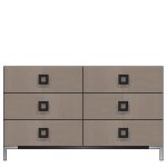 American Modern  56'' Six-Drawer Dresser