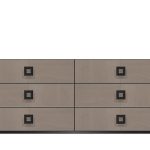 American Modern  72'' Six-Drawer Dresser