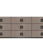 American Modern  84'' Nine-Drawer Dresser