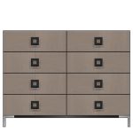 American Modern  56'' Eight-Drawer Dresser