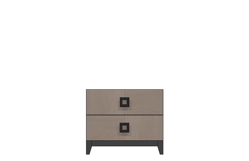 American Modern 28'' Two-Drawer Nightstand