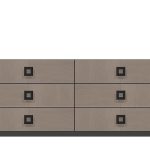American Modern  72'' Six-Drawer Dresser