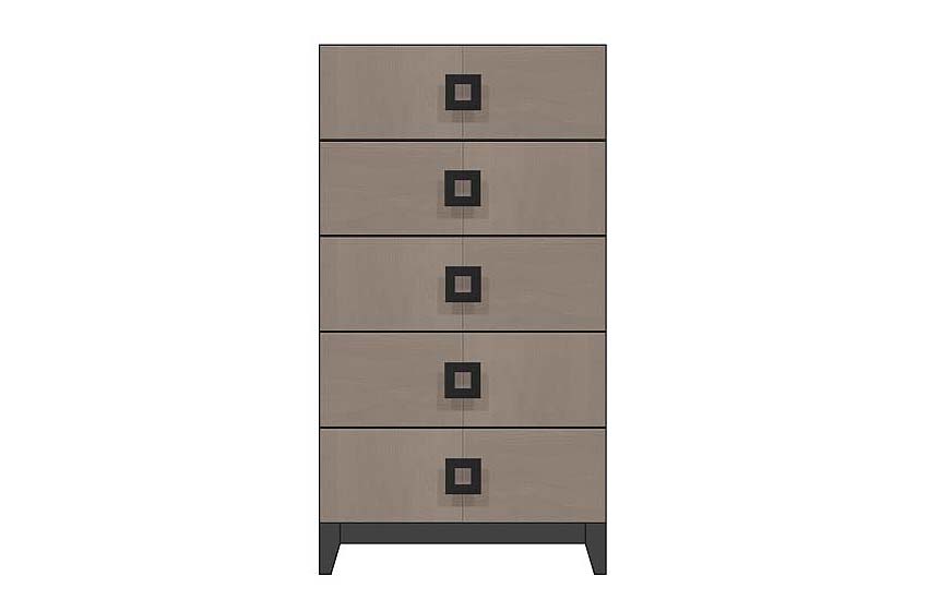 American Modern 28'' Five-Drawer Chest