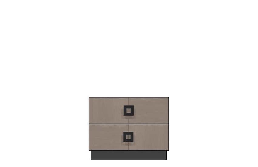 American Modern 28'' Two-Drawer Nightstand
