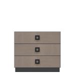 American Modern 36'' Three-Drawer Bedside Chest