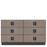 American Modern  56'' Six-Drawer Dresser