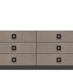 American Modern  72'' Six-Drawer Dresser