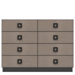 American Modern  56'' Eight-Drawer Dresser