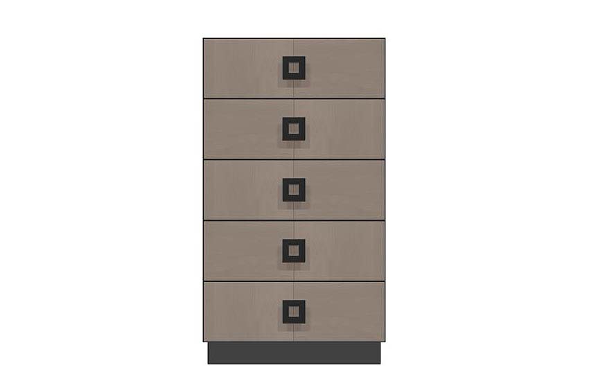 American Modern 28'' Five-Drawer Chest