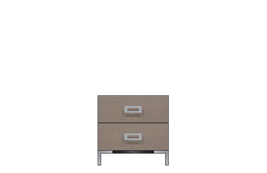 American Modern 24'' Two-Drawer Nightstand