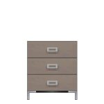 American Modern 28'' Three-Drawer Bedside Chest