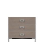 American Modern 36'' Three-Drawer Bedside Chest