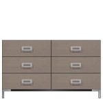 American Modern  56'' Six-Drawer Dresser