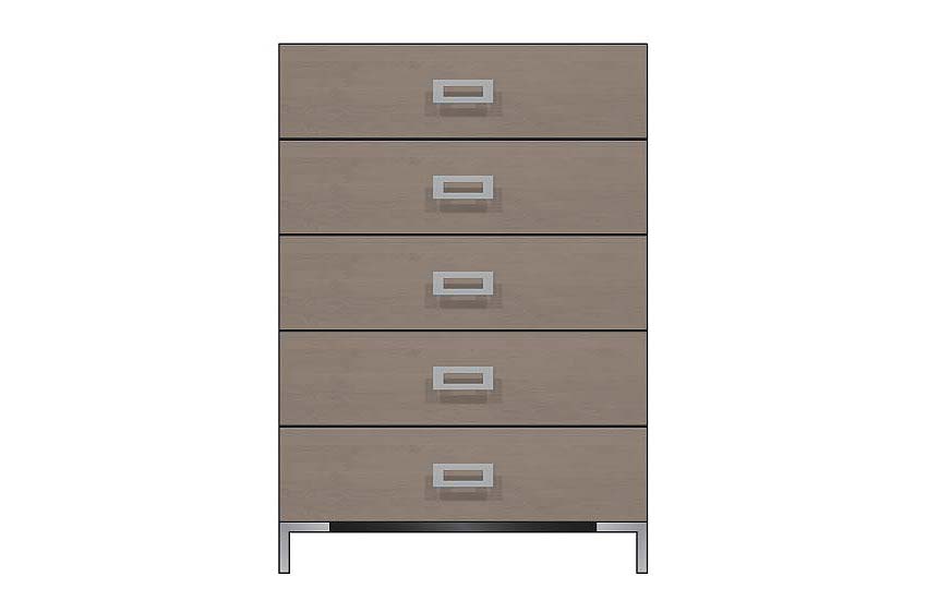 American Modern 36'' Five-Drawer Chest
