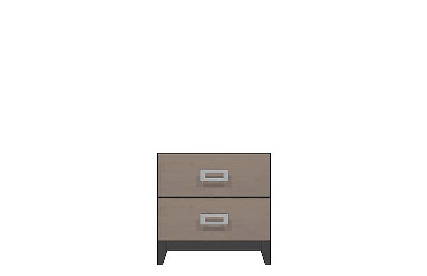 American Modern 24'' Two-Drawer Nightstand