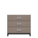 American Modern 36'' Three-Drawer Bedside Chest