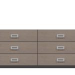 American Modern  72'' Six-Drawer Dresser