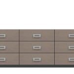American Modern  84'' Nine-Drawer Dresser