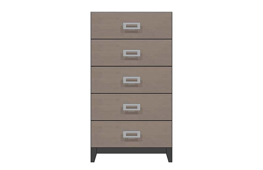 American Modern 28'' Five-Drawer Chest