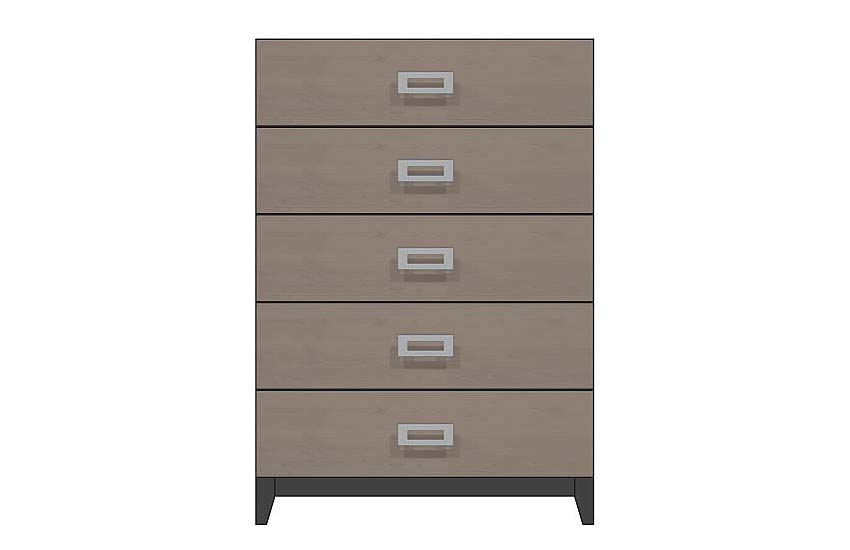 American Modern 36'' Five-Drawer Chest
