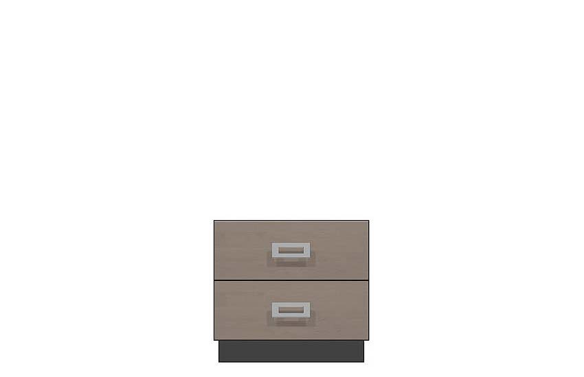 American Modern 24'' Two-Drawer Nightstand