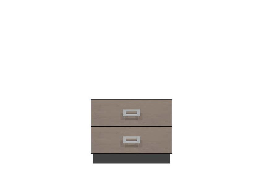 American Modern 28'' Two-Drawer Nightstand