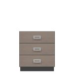 American Modern 28'' Three-Drawer Bedside Chest