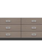 American Modern  72'' Six-Drawer Dresser
