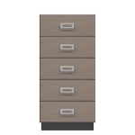 American Modern 24'' Five-Drawer Chest