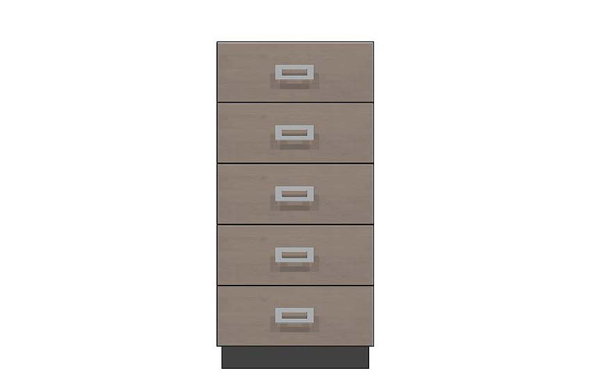 American Modern 24'' Five-Drawer Chest
