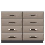 American Modern  56'' Eight-Drawer Dresser