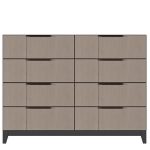 American Modern  56'' Eight-Drawer Dresser