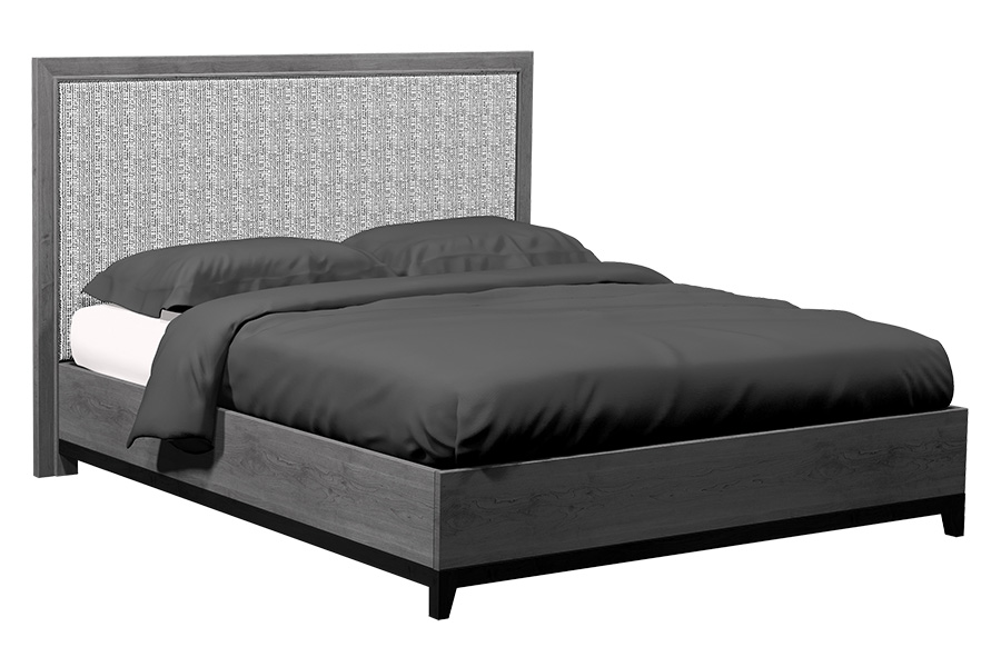 American Modern 3C Queen 1 Panel Upholstered Bed